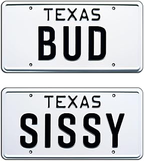 Urban Cowboy | Bud + Sissy | Metal Stamped License Plates