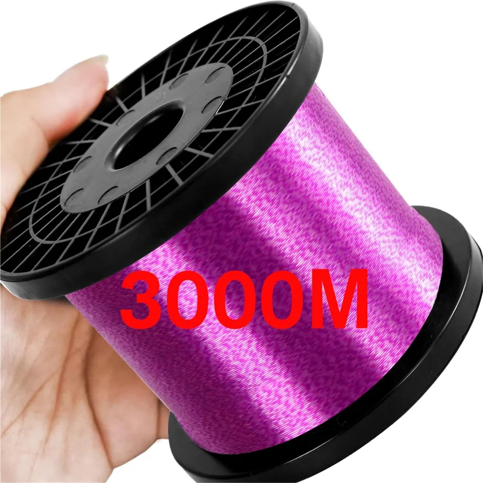 Hilo de Pescar Línea de Pesca Invisible con motas, 3-36 LB, monofilamento biónico Morado, Nailon Moteado, Recubierto fluorocarbono, 3000 m para Colgar