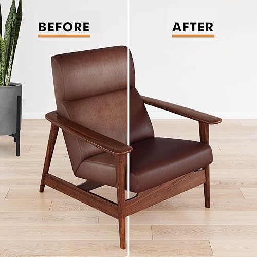 Miniatura 3 de Bálsamo recolorante de cuero, restaurador de color para sofás y asientos de automóvil, removedor de arañazos y tinte de cuero, 10 onzas