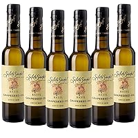 Vista 12 de Aceite de semilla de uva con infusión de albahaca de Salute Sante! Healthy Grape Oil para cocinar, sumergir, acabar, adobos y ensaladas, vegano, 6.8
