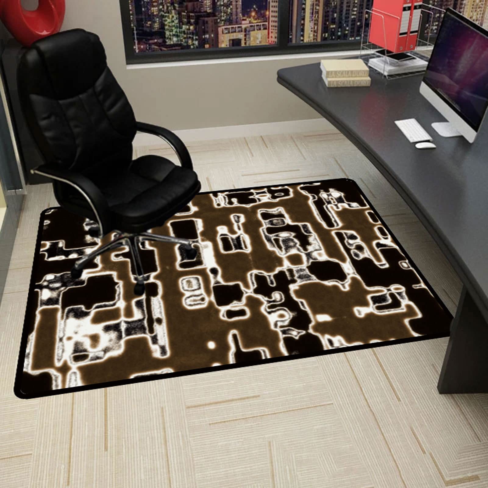 QBYRSSS Transparent Table Cover Protector Hardwood Floor Office Chair Mat 90x120CM Multi Purpose Desk Chair Mat for Rolling Chairs Protects Floors from Scratches and Damage