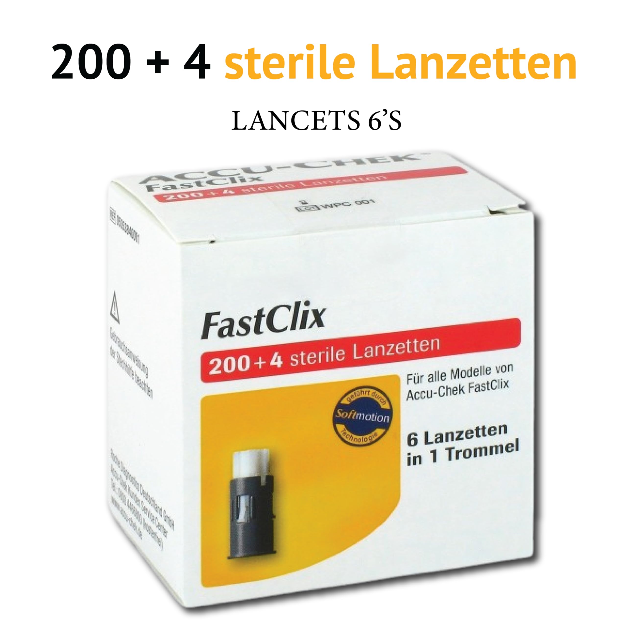 FastClix Lancette Sterili - 204 unità - Per il monitoraggio della glicemia