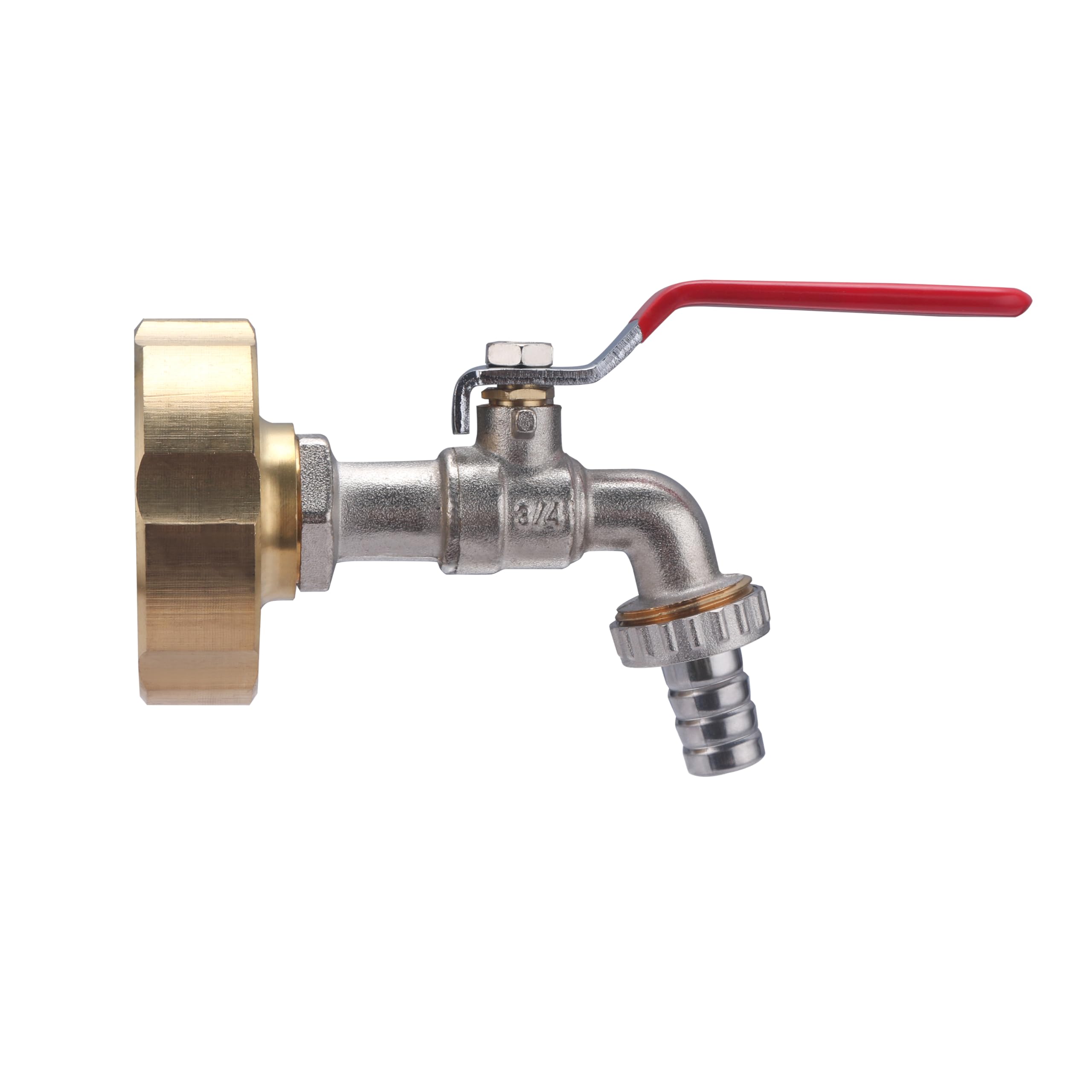 Grifo de Jardín 1/4 de Vuelta Macho 3/4 con Adaptador de Tanque y Rollo de Teflón | Kit Completo para Depósitos de Agua | Fácil Instalación | AROZ
