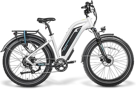 MAGICYCLE Fat Tire Electric Bike for Adults 750W Motor 52V 15AH/20AH Large Battery E Bike 26'' Fat Tire Electric Bike 25MPH 7-Speed Up to Electric Mountain Bike