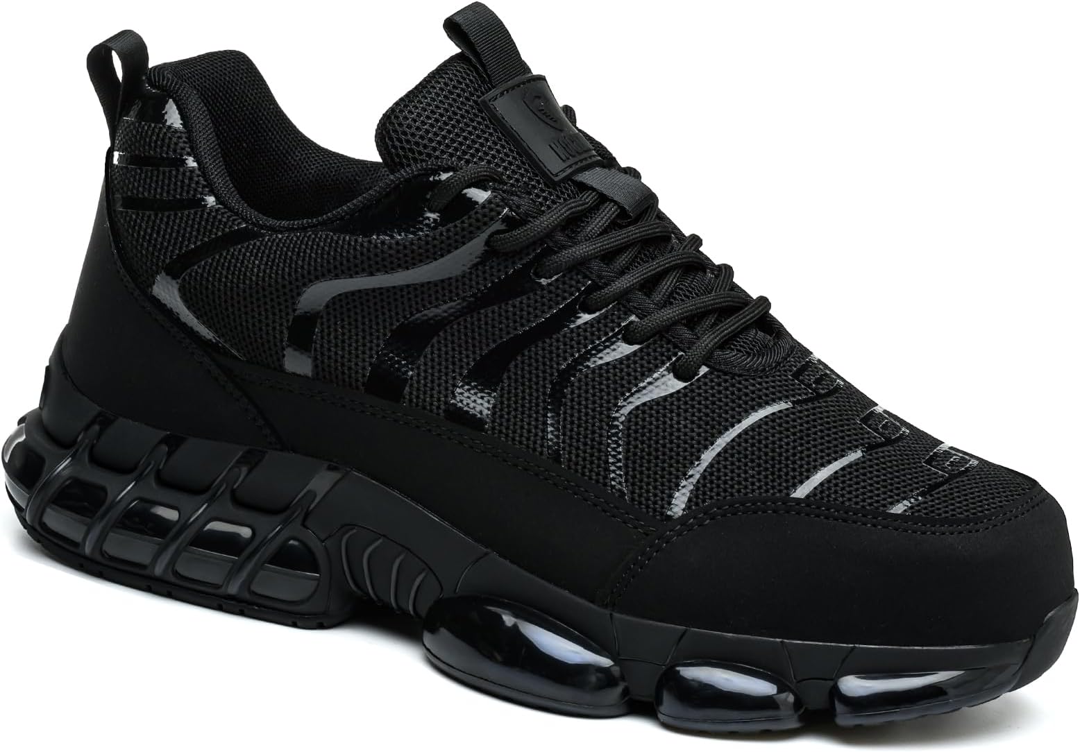 Hogent Steel Toe Shoes for Men Women Safety Work Sneakers Indestructible Comfortable Lightweight Breathable Construction Sneakers Anti Smashing Puncture Proof Air Cushion