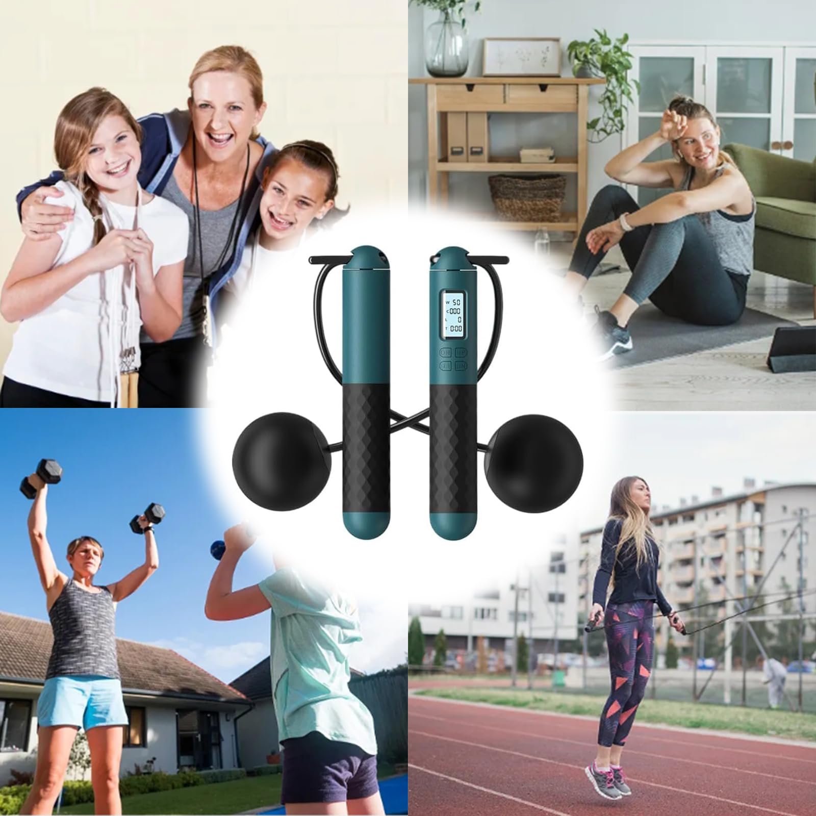 Corde à Sauter Solpro Ascend Réglable - Antienchevêtrement, Antidérapante - Unisexe, Pour Fitness Et Cardio
