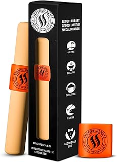 Magnetic Stogie Sleeve Holder, 48-54 Gauge Range, Fire Retardant & Waterproof Magnetic Stick Sleeves, Golf Magnet Sleeve Holders, Fishing, Hunting Gear Gifts, Golf Cart Accessories for Men