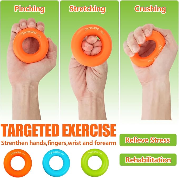 The Hand Grip Strengthener is an essential tool for anyone looking to enhance their hand grip strength and finger dexterity. With three adjustable resistance levels of 30lbs, 40lbs, and 50lbs, it caters to a range of training stages. This makes it an excellent choice for both beginners and seasoned athletes seeking to gradually improve their grip power. Whether you are aiming to perform better in sports, musical instruments, or everyday activities, the hand grip strengthener is your go-to companion.