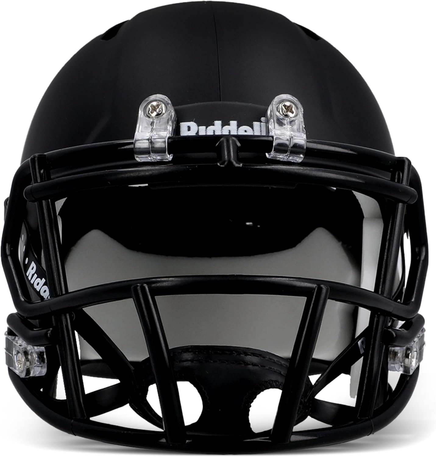 Matte Black Blank Riddell Revolution Speed Mini Football Helmet (Decorative Mini Helmet - NOT Wearable - Does NOT FIT Any Human Head)