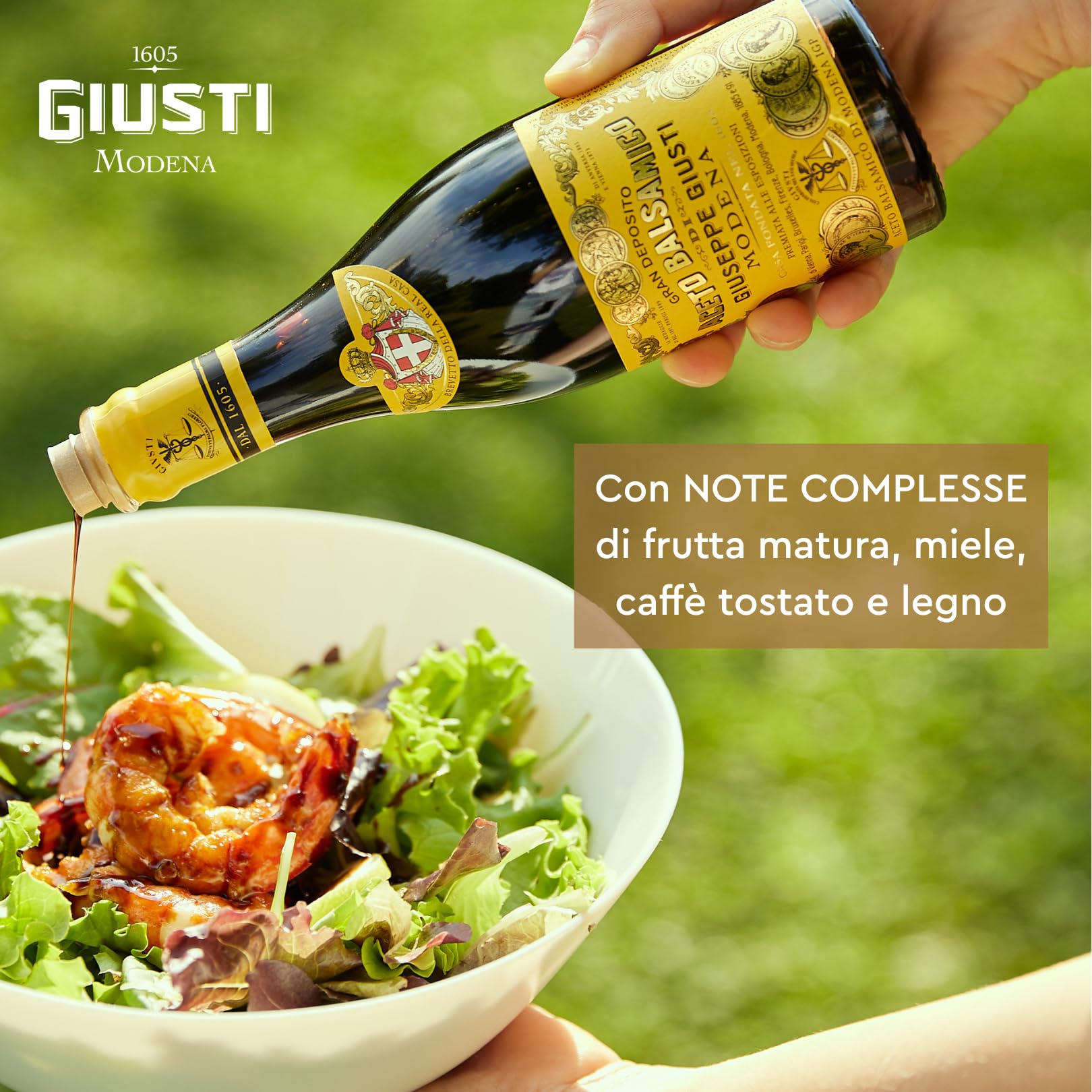 Giusti - Aceto Balsamico di Modena IGP 4 Medaglie d'oro - Champagnotta 250ml con astuccio