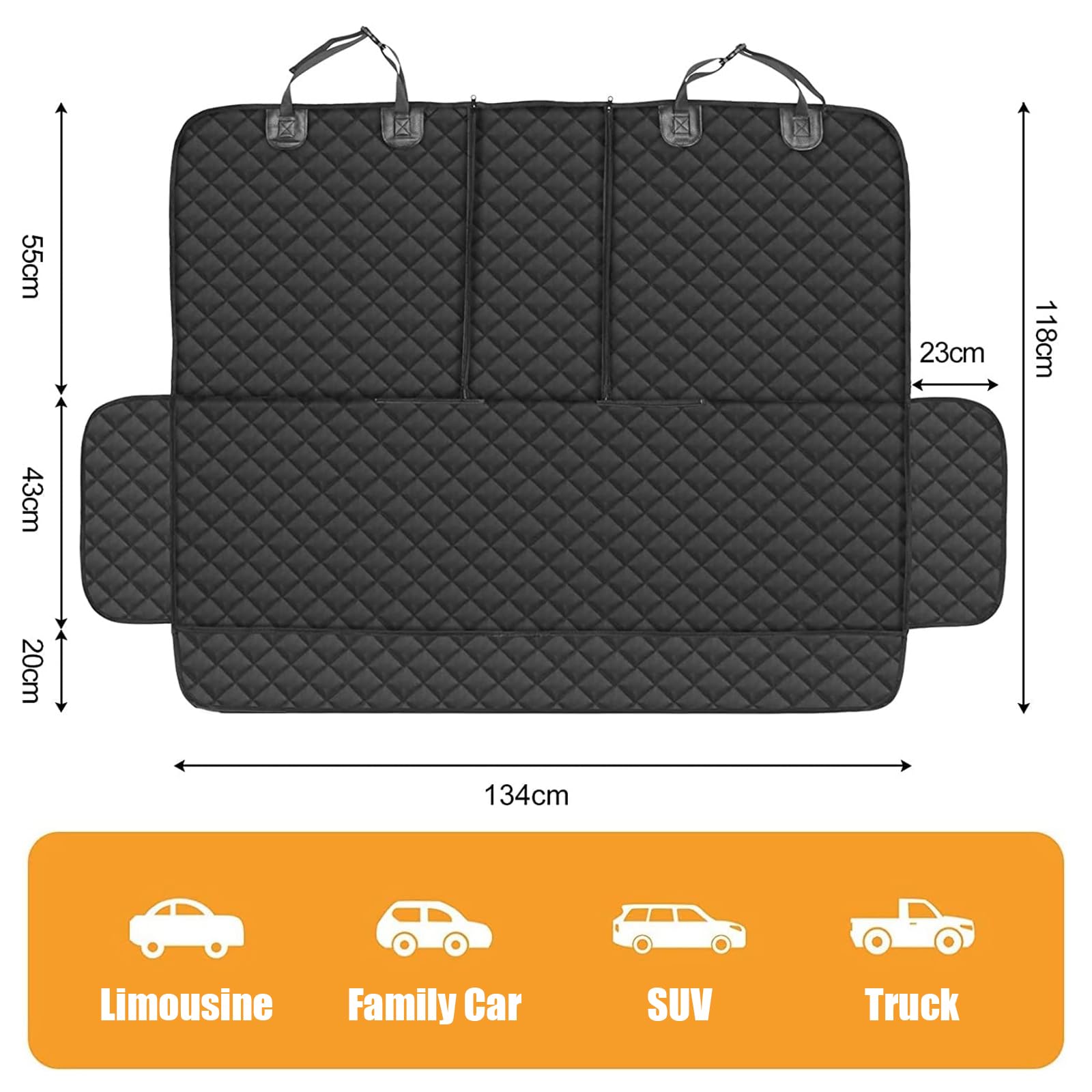 Funda para Asiento de Coche, para Nissan Juke 2019-2024 Impermeable y Resistente Cubre Asientos Coche Perro Protector Asiento Coche Perros Accesorios,A