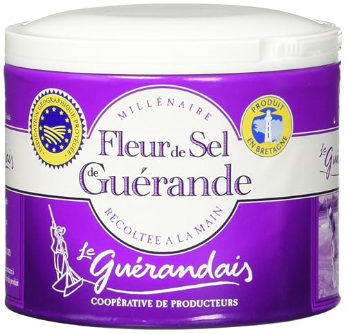 Sal de Mar Fleur de Sel de Guerande, 4.4 onzas, paquete de 2