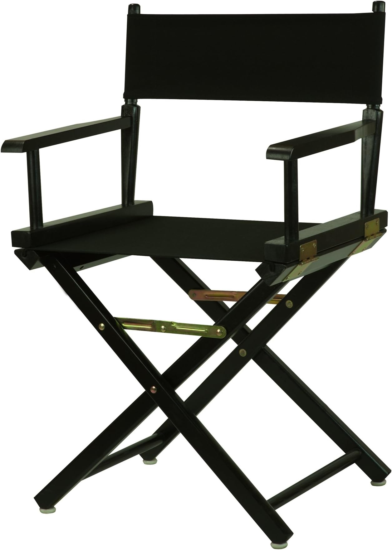 18-Inch , Black Frame/Black Canvas : Casual Home Black Frame Canvas Director Chair, 18", Black