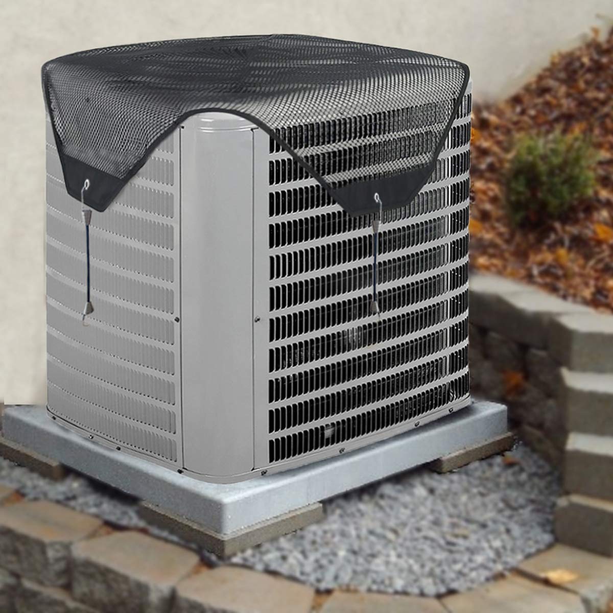 Housse Protection Climatiseur Extérieur Leaf Guard 71,1 X 71,1 Cm - Maille Robuste Anti-Feuilles