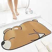 Vista 15 de Tapete de entrada súper absorbente, cojines antideslizantes de secado rápido con dibujos animados, tapetes absorbentes para inodoro, cojines de Rana