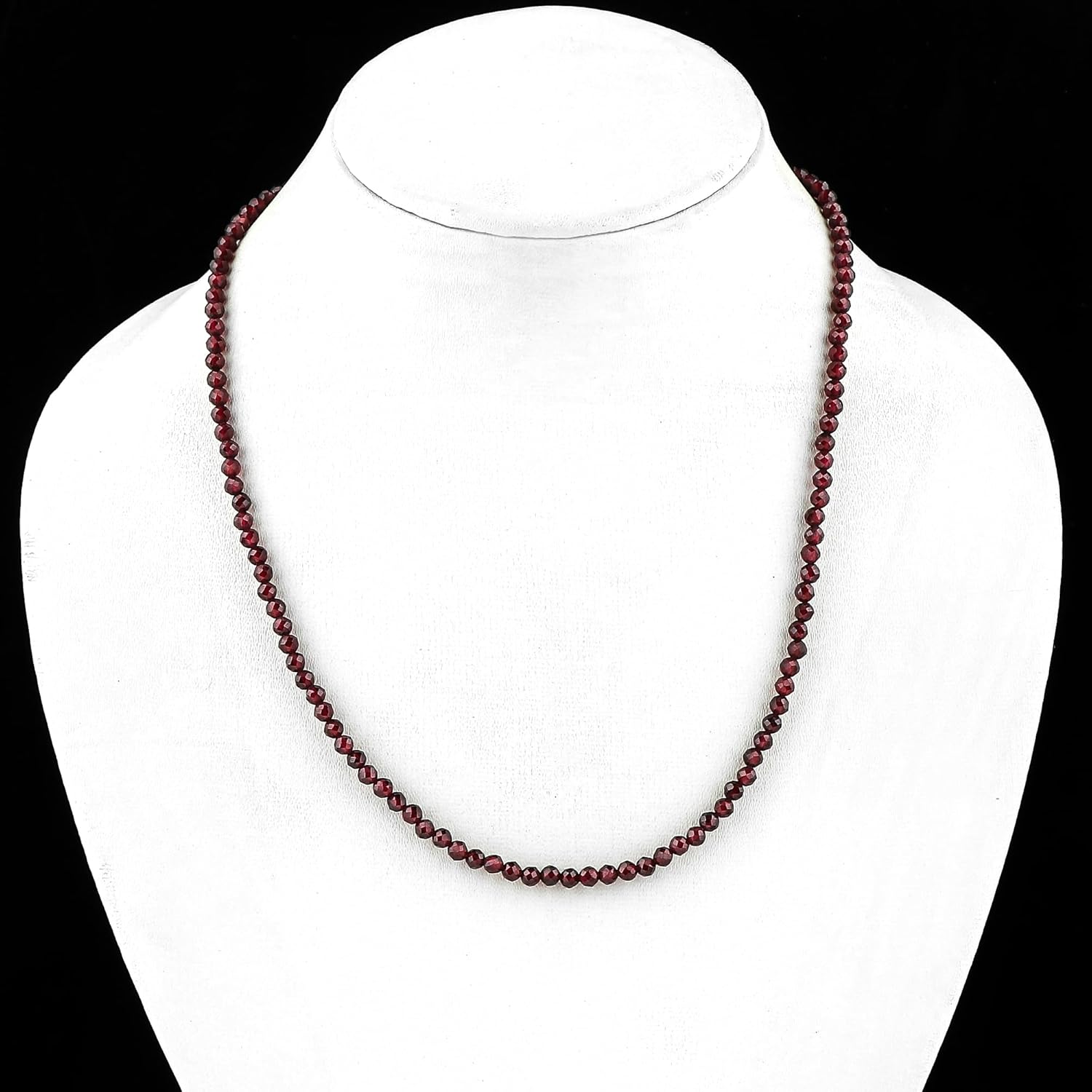 GEMSYMPHONY Natural Beads Necklace Adjustable Choker Crystal Handmade Jewelry, 3 To 3.5 mm Beads, Hypoallergenic 18 Inch Gold Plated Gemstone Necklaces For Women - Image 5