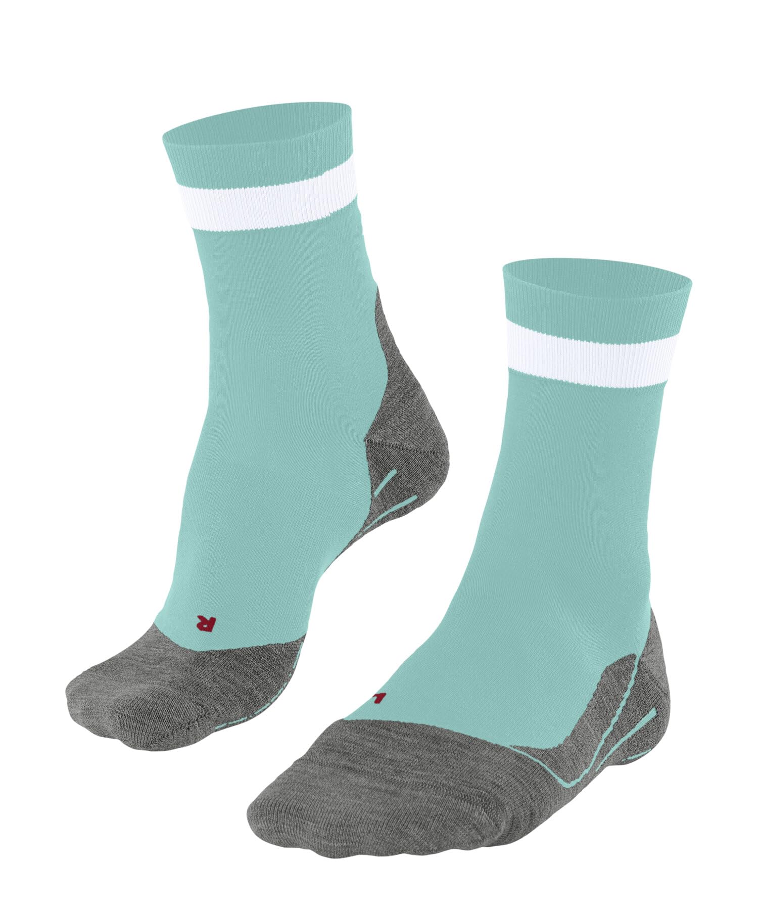 FALKE Womens Ru4 Endurance W Cotton Anti-blister Running Socks, Blue Fiji 6423, 5.5-6.5 EU