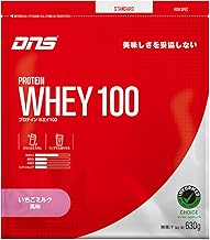 DNS Protein Whey 100, Strawberry Milk Flavor, 22.2 oz (630 g), Made in Japan, Drinking with Water, Protein, WPC, Whey Protein, Muscle Training