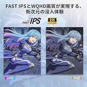 Amazon.co.jp: KEY TO COMBAT 27インチゲーミングモニター WQHD