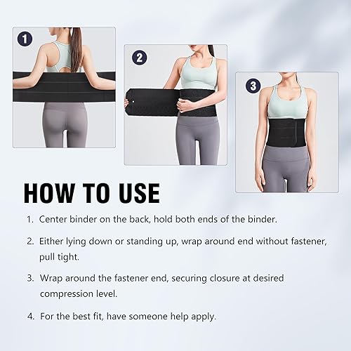 Miniatura 7 de Cozyhealth Cinturón elástico para abdominales de soporte para la parte inferior de la cintura, almohadilla de soporte para hernia umbilical, faja