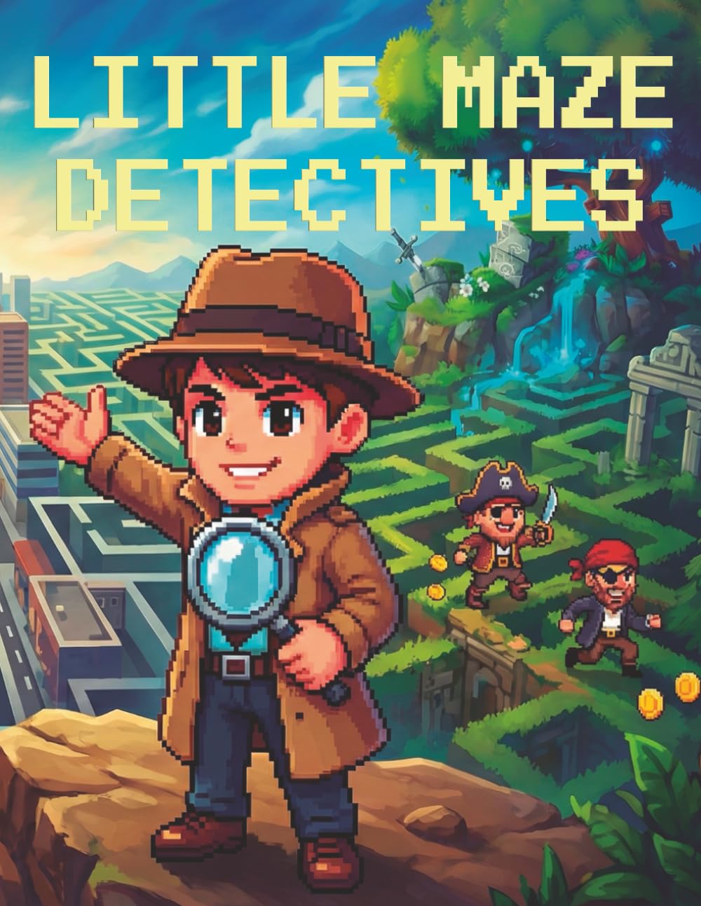 Little Maze Detectives: A Fun Activity Book for Kids Ages 4-8 to Solve Mysteries and Crack the Code.