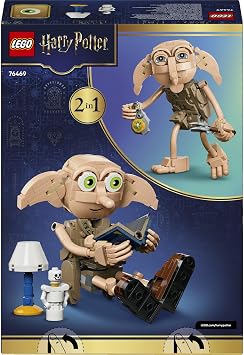 LEGO Harry Potter Özgür Ev Cini Dobby 76469 | 8 Yaş ve Üzeri için Aksesuarlar İçeren Kişiselleştirilebilir 2’si 1 Arada Oyuncak Yapım Seti, Hediye Fikri (379 Parça)
