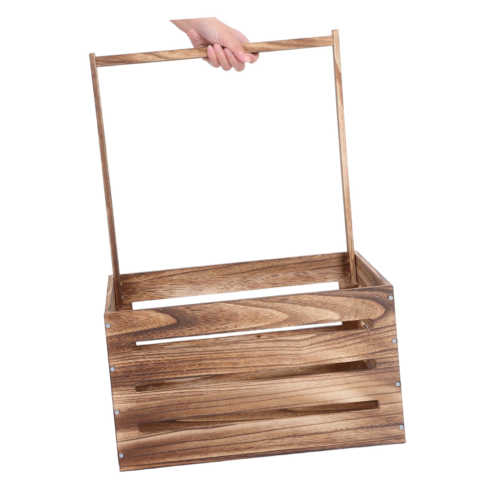 SUPVOX Cesta de Madera Asa Caja de Almacenamiento para Ropa Sucia para Cuna y Obsequio de Shower para Niñas y Nuevos Padres