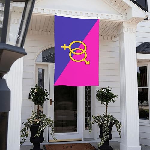 Miniatura 9 de Bandera de orgullo heterosexual heterosexual de 3 x 5 pies, decoración de doble cara para exteriores