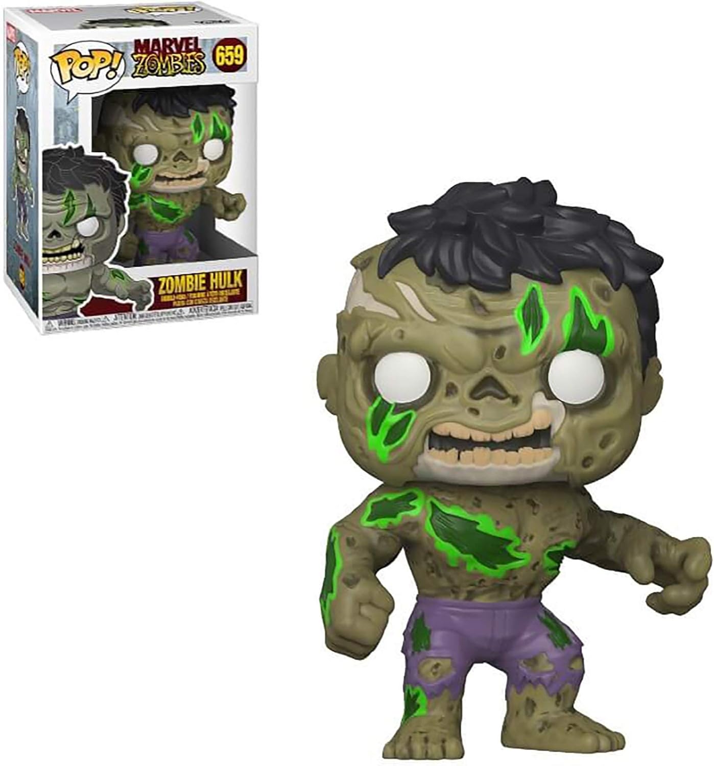 Funko Pop! Marvel: Marvel Zombies - Hulk, Multicolor, (Model: 49121)