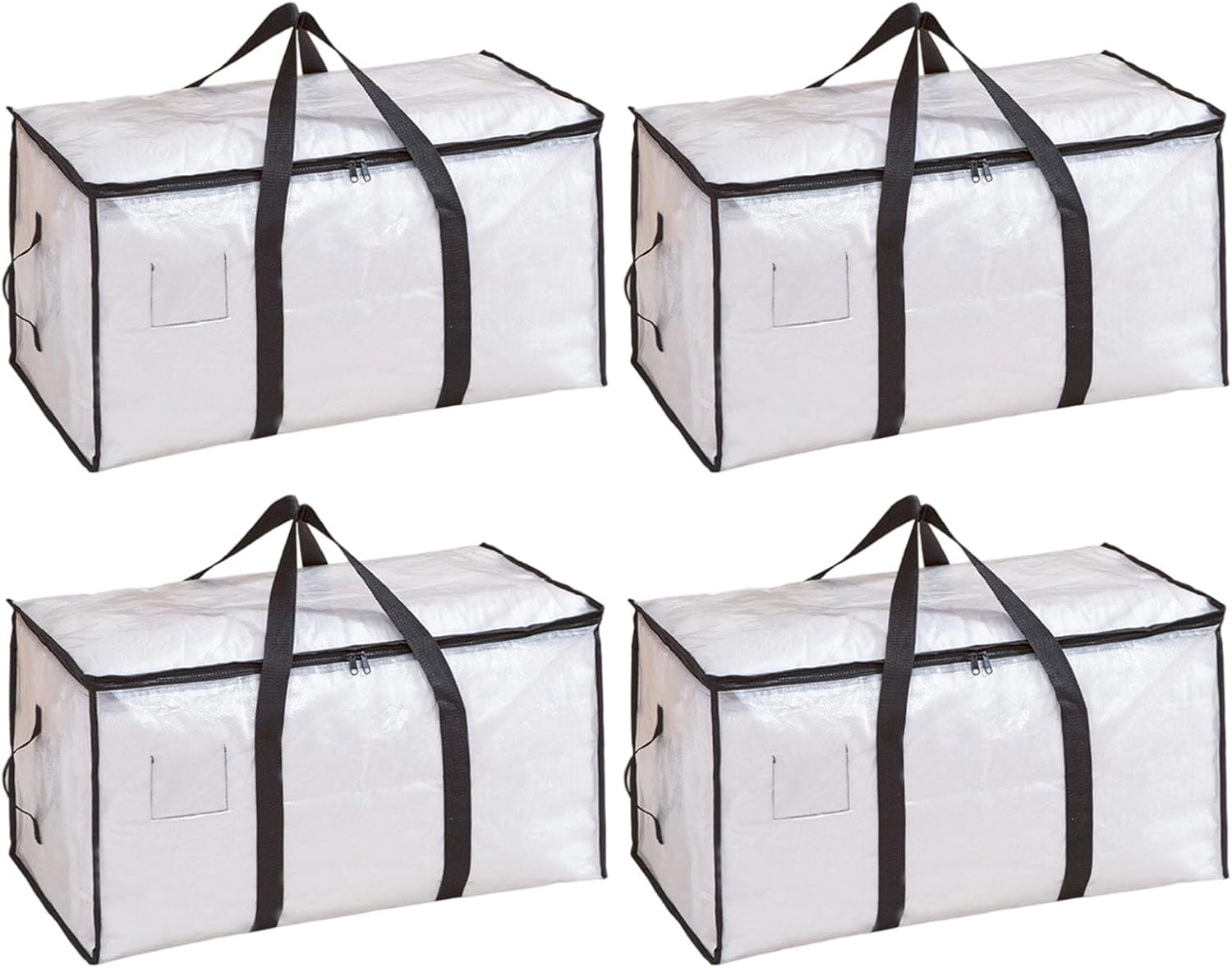 Large Capacity Storage Bag With Reinforced Handles Waterproof Fabric Container for Clothes Bedding Home Organization