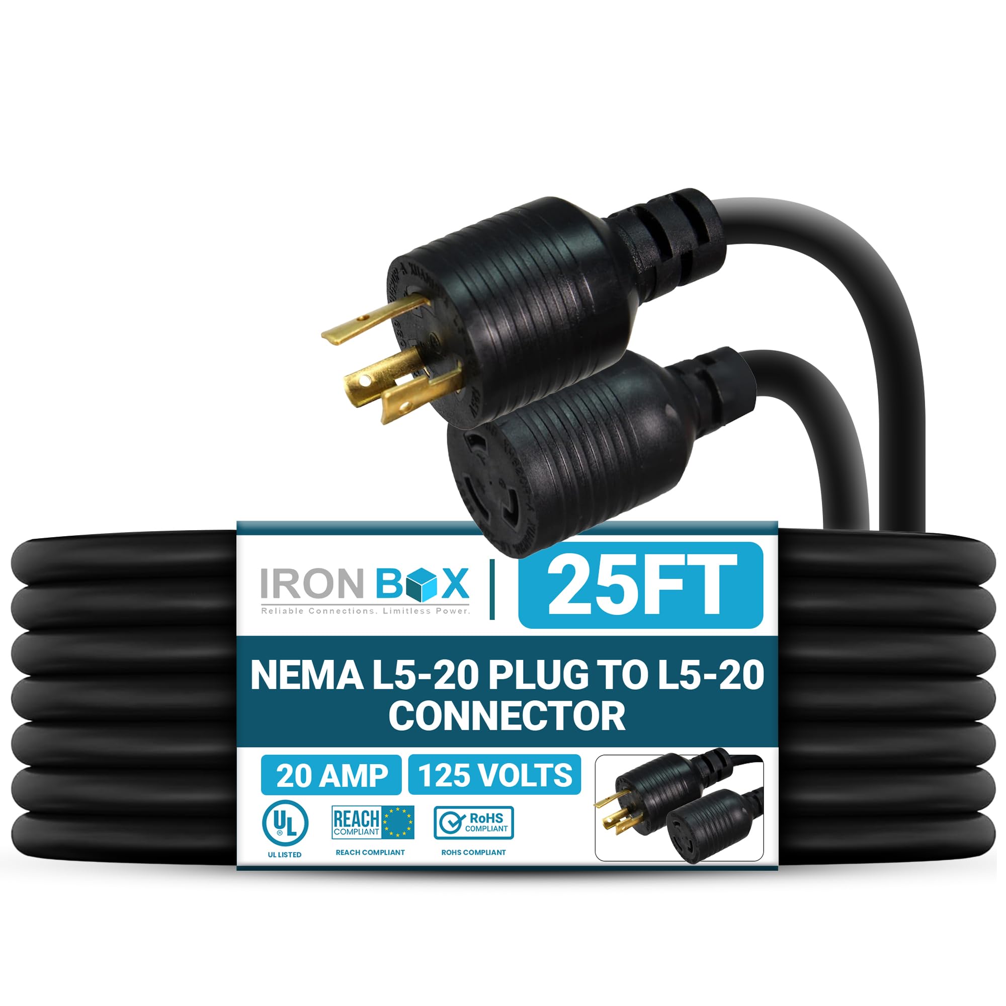 Amazon.com: IronBox Electric NEMA L5-20 Plug to L5-20 Connector