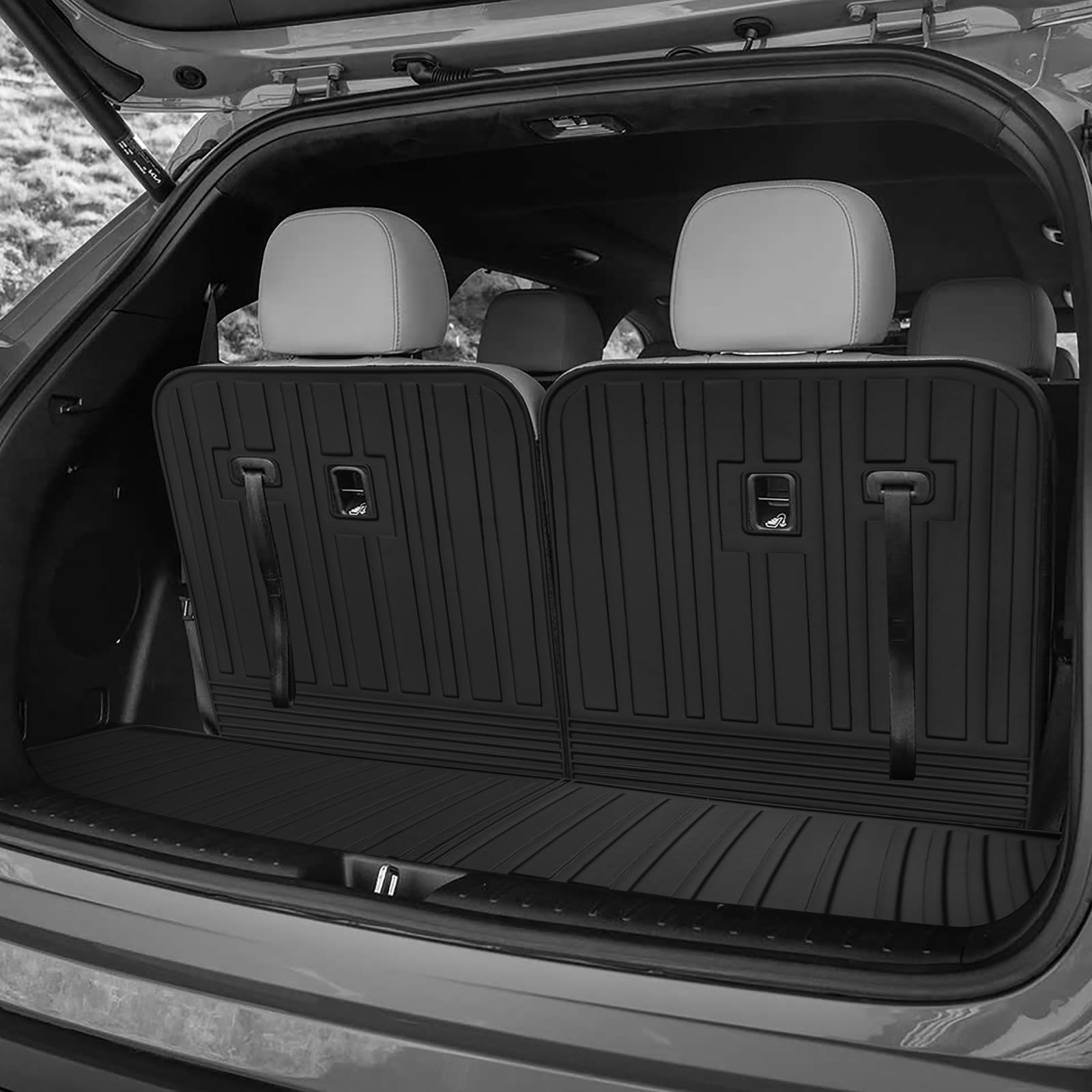 Alfombrillas de maletero personalizadas para Kia Sorento 2021-2025 2026 con protector del respaldo del tercer asiento trasero, alfombrilla de protección TPE para todo clima, accesorios Sorento 6/7