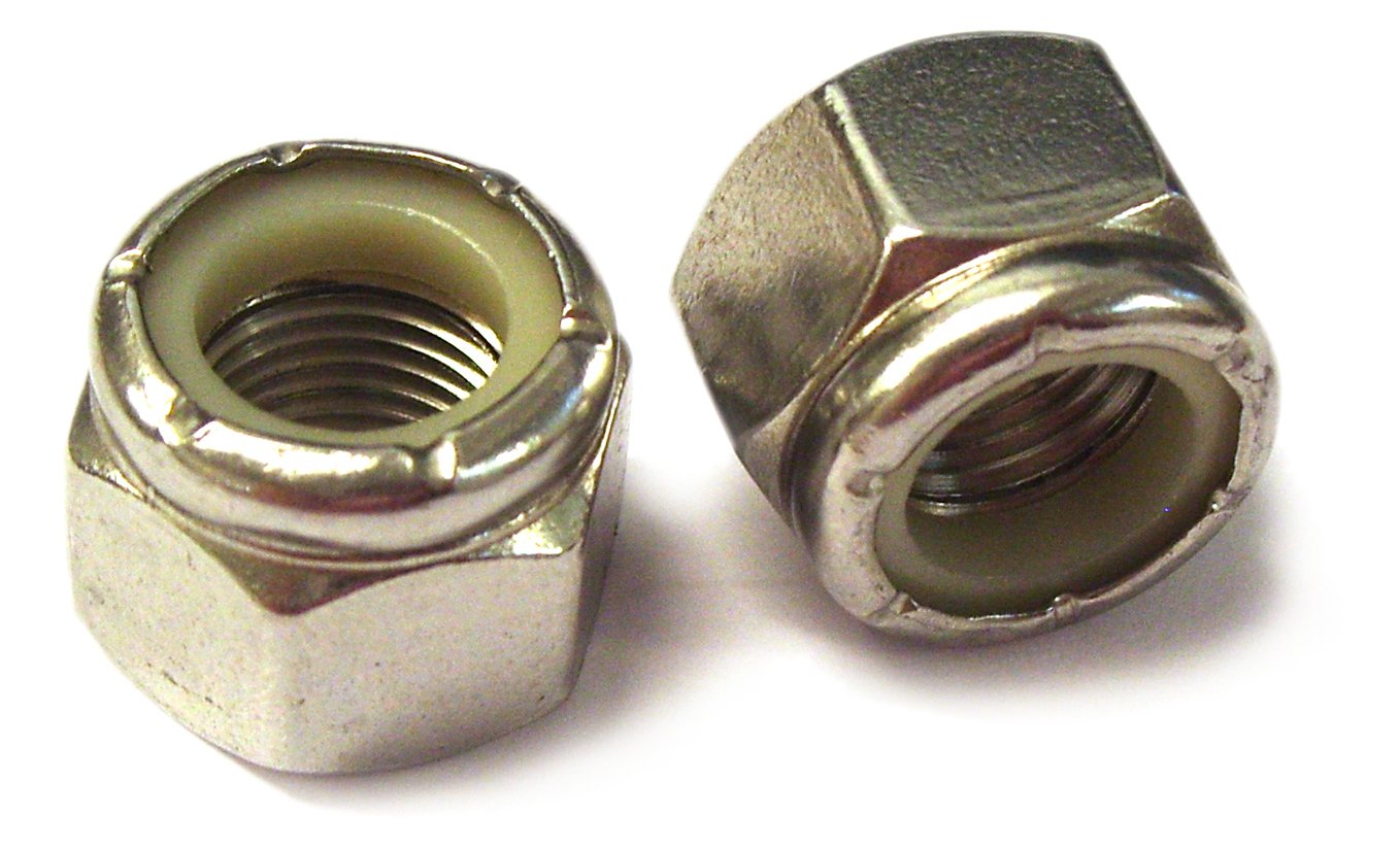 Hexagon Nyloc Lock Nuts, High Tensile Steel BSF Thread, Zinc Plated, 1/4" to 1/2" Thread Sizes, 5, 10, 20 Pack Sizes (50, 1/2"-16)