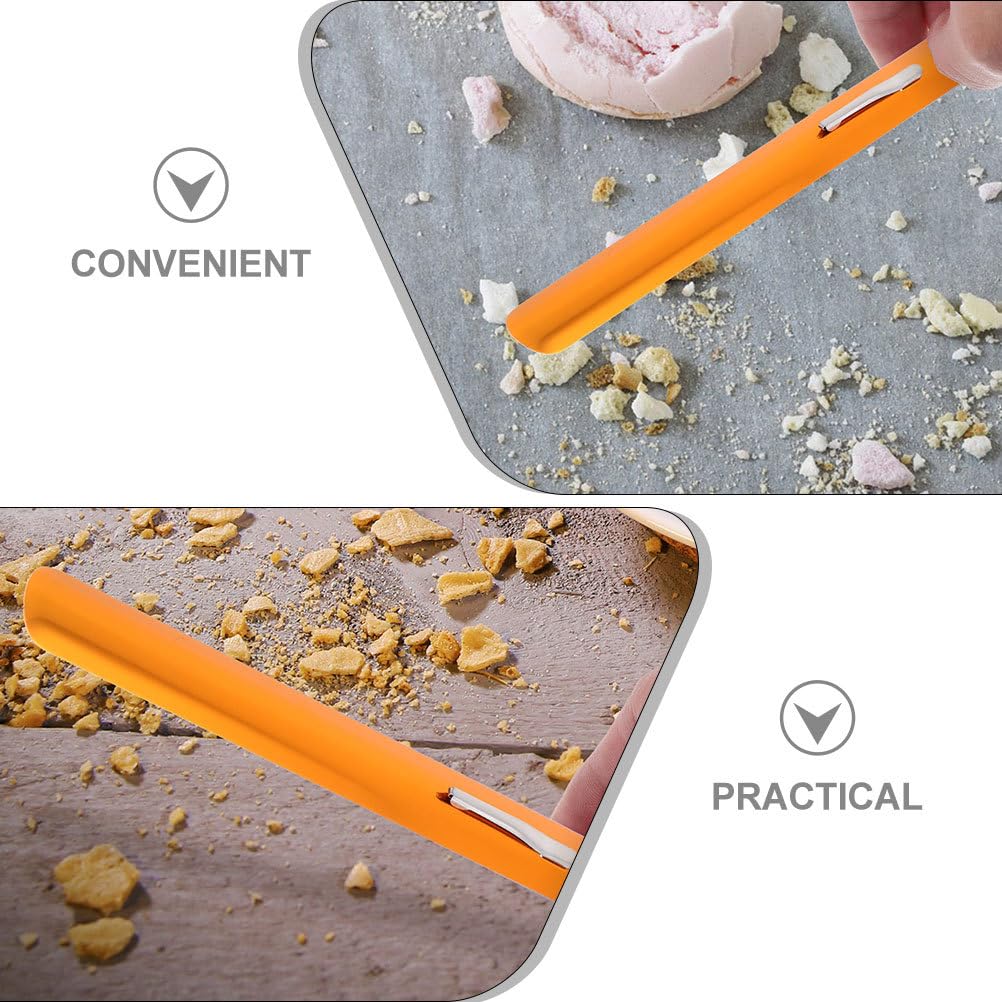 HEMOTON Stainless Steel Crumb Scraper with Handle for Table and Countertop Cleaning Efficient Bread Crumb Sweeper Tool for Home and Restaurant Use Kitchen Gadget - Image 3