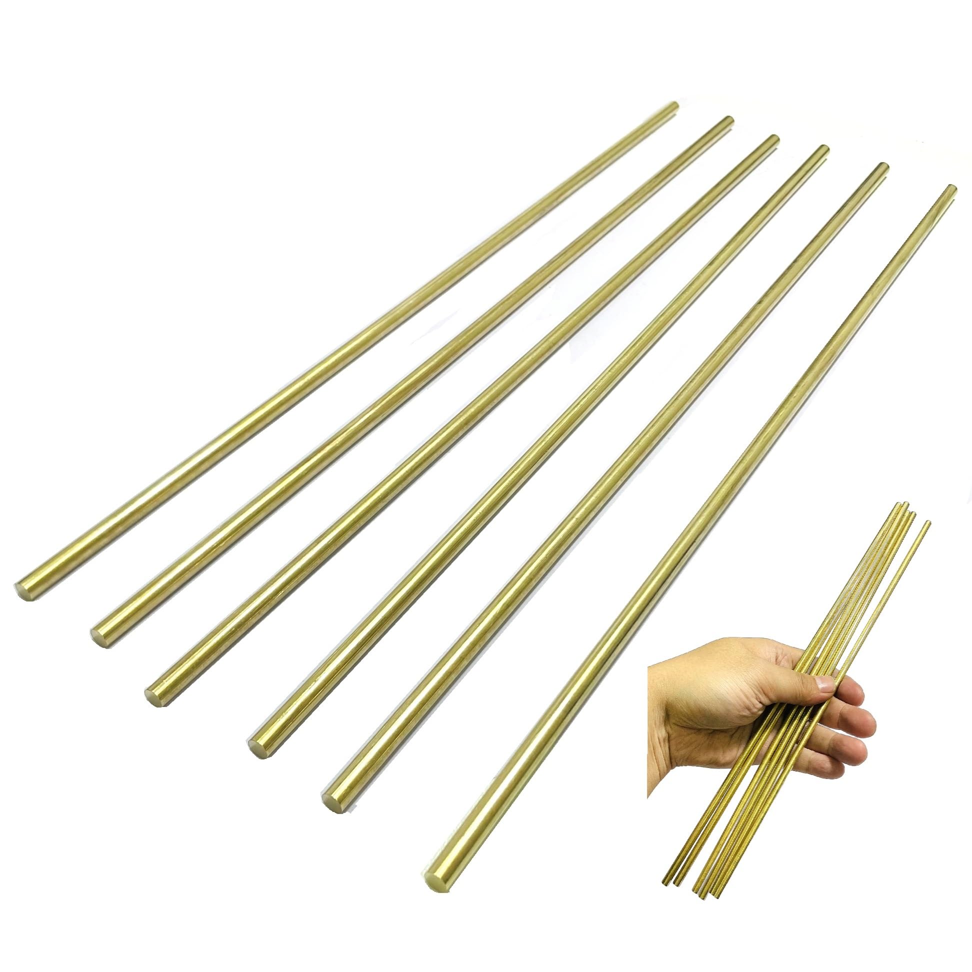 Brass Rods for Crafts - 1/4 x 12 Inch -10