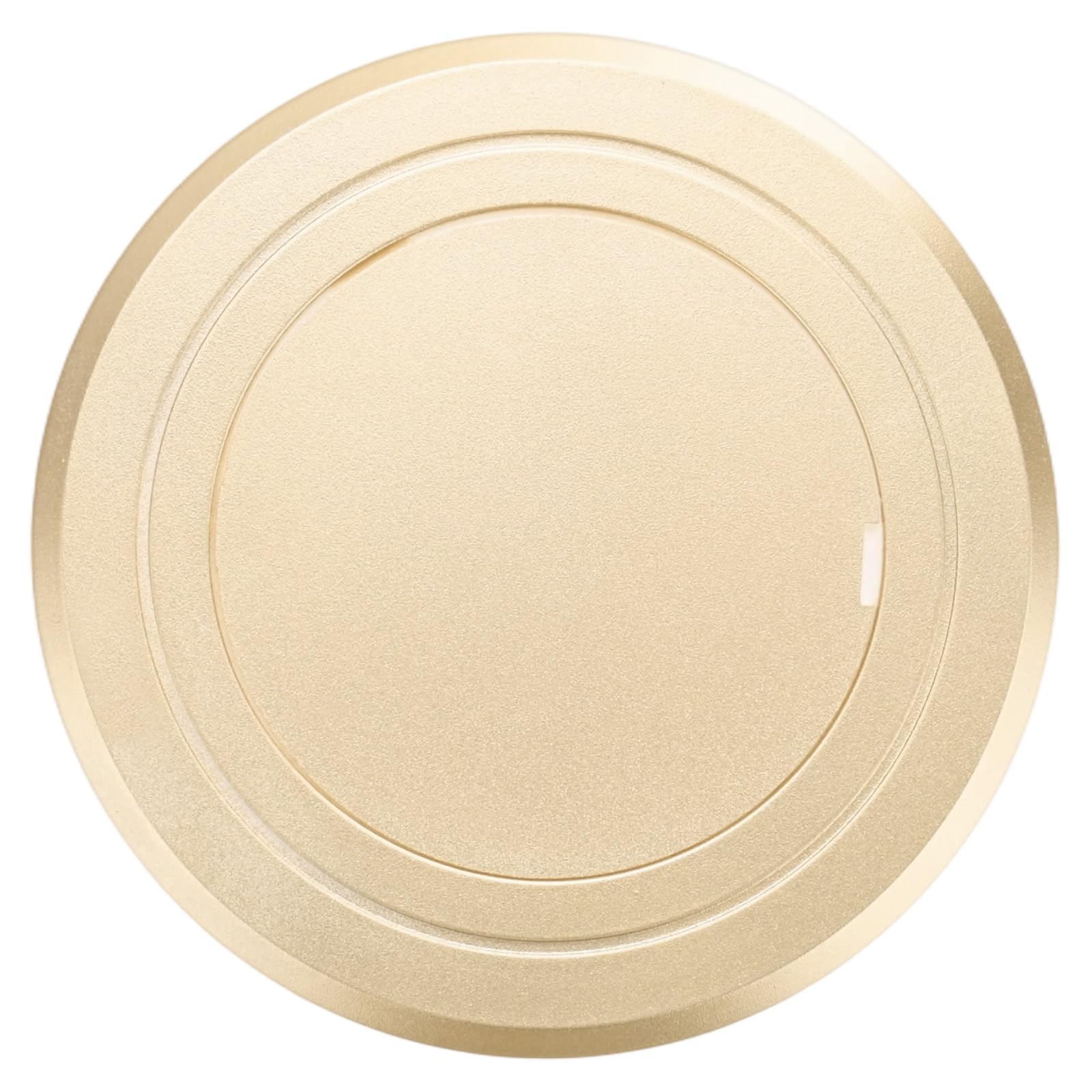 M METERXITY 1-Pack Access Panel for Drywall, 3x3 Inch Round PVC Self Adhesive Wall Hole Cover Access Doors for Wiring Cable/Ceiling, Removable Plumbing Wall Panel [Gold Tone]