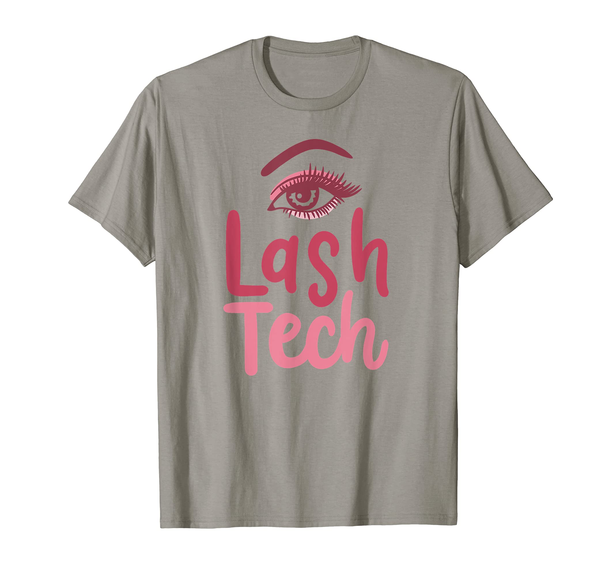 Lash Artist Cute Eye Lashes Extensions Lash Tech T-Shirt, Grey