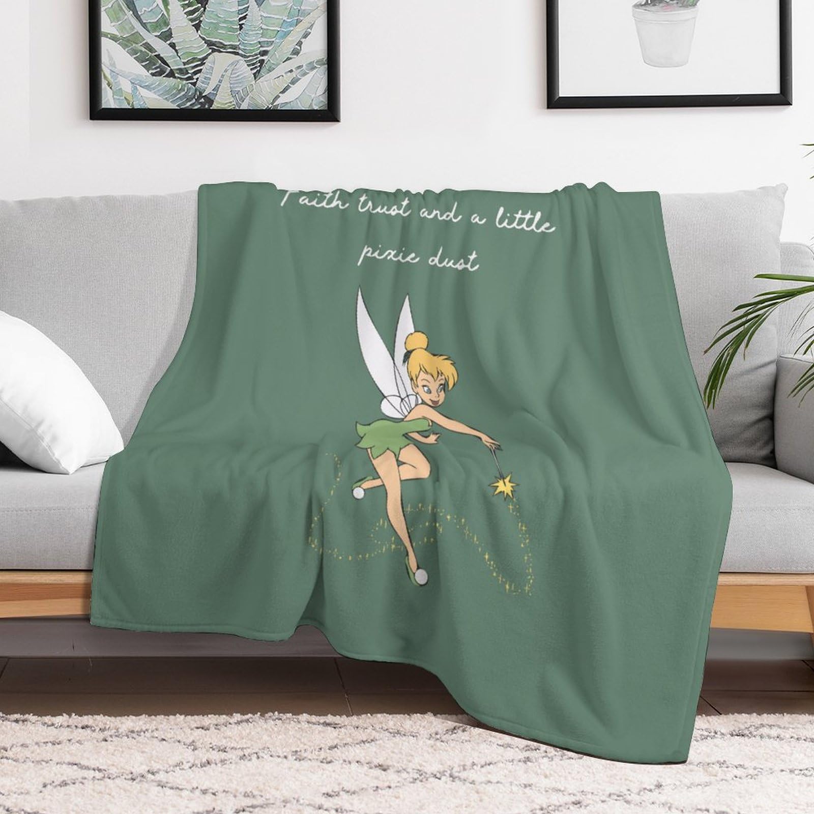 てぃんくる　てぃんかーべる　冬コミ　ブランケット Amazon｜ティンカーベル 毛布 ブランケット 冬用 夏用 フランネル生地