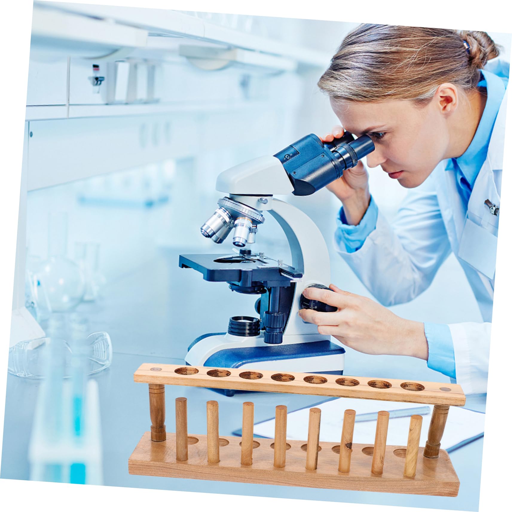 GLEAVI 5stücke -testrohrständer Mit Löchern Stabiler Tragbarer Reagenzglas- Für Labor Und Experiment Für Wissenschaftliche Anwendungen