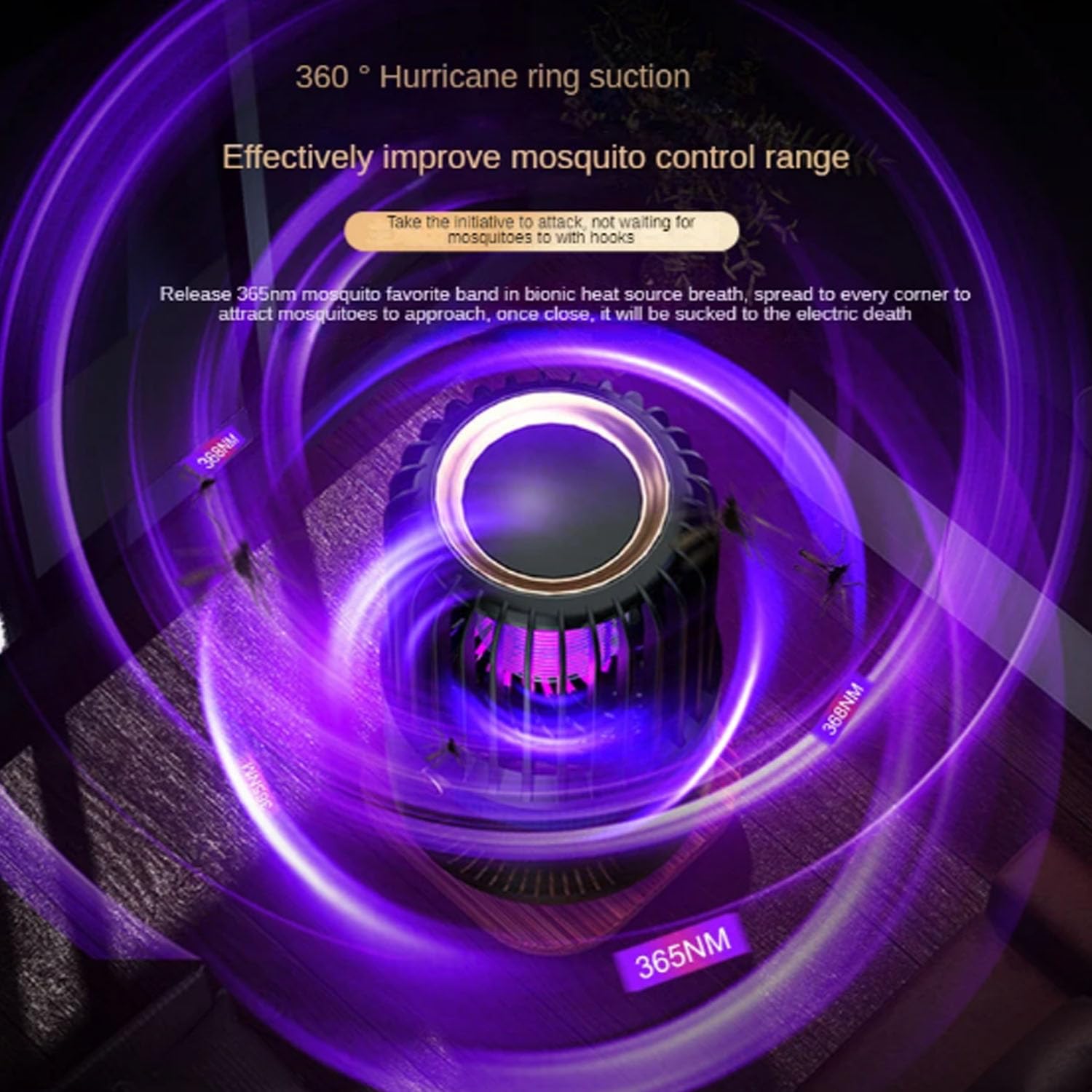 Bug Zapper Lampes de Contrôle des Moustiques Physiques 3000V Piège à Mouches Électrique Haute Puissance Veilleuse Saine Convient Aux Mères et Aux Bébés