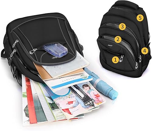 Miniatura 3 de Mochilas ligeras casuales para niños y niñas, mochilas escolares, mochila para laptop de 15 pulgadas, bolsa de viaje, 211hei, Mochilas Daypack