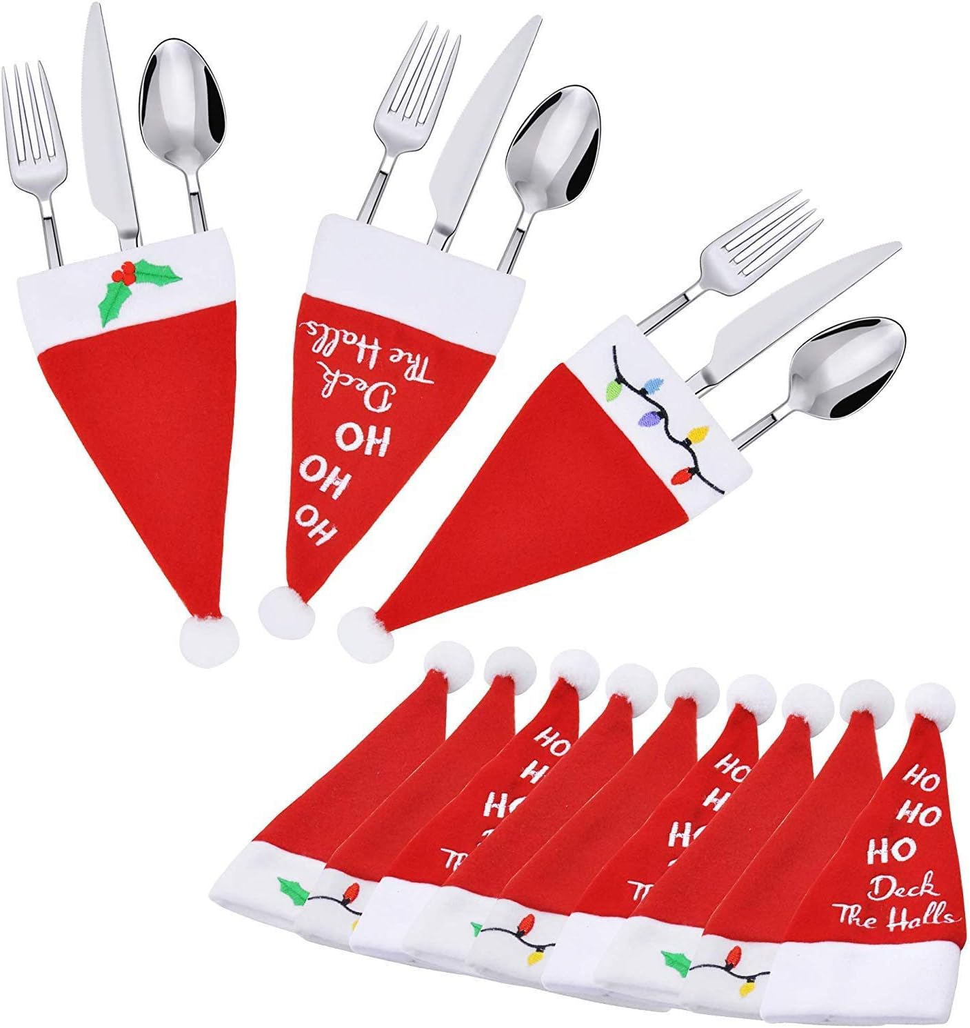 JOYIN 24 Piece Holiday Christmas Santa Hats Dinner