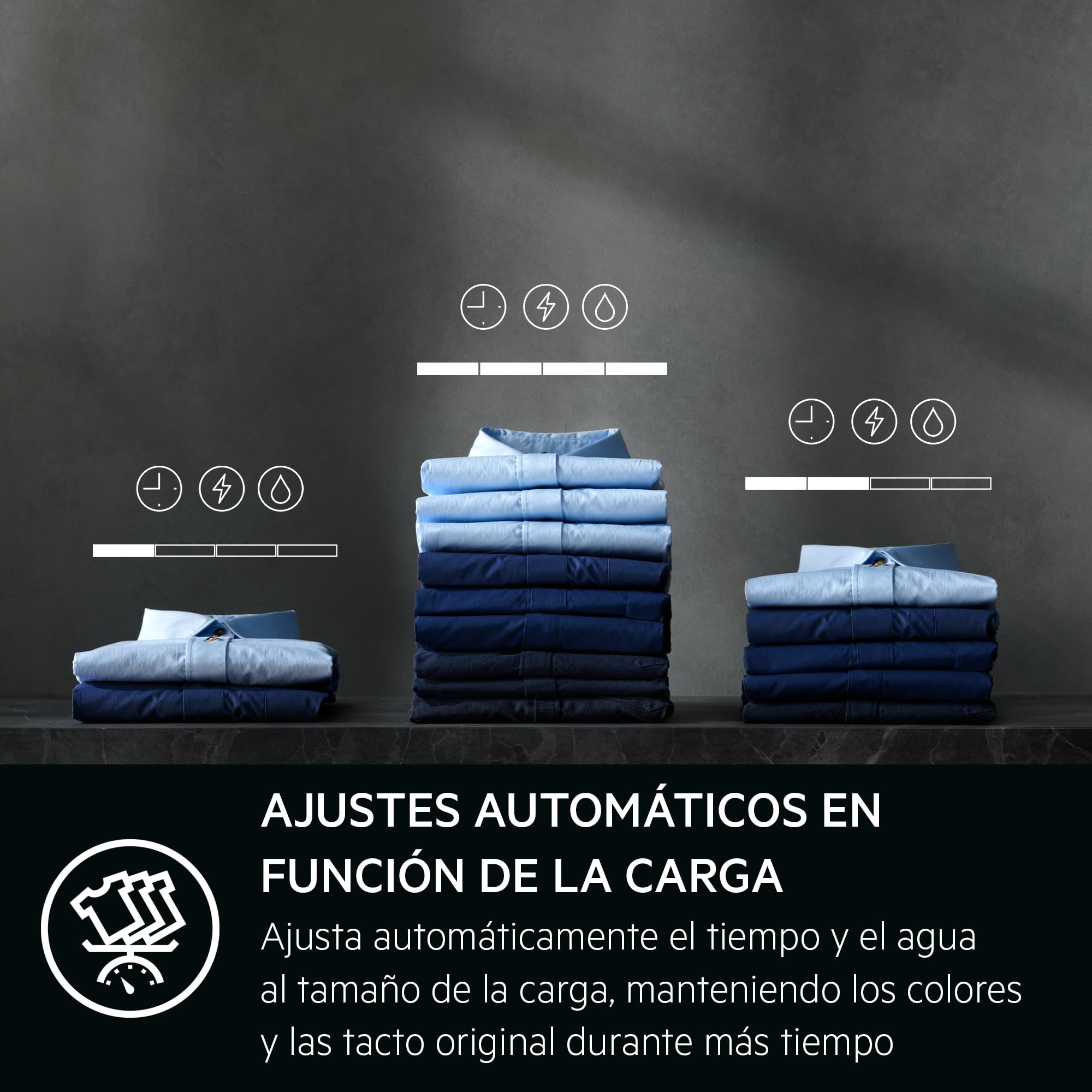 AEG Lavadora de Carga Frontal 9 kg, LFR6194O2Q, 1400 rpm, Libre Instalación, Serie 6000 ProSense, AutoDose, Motor Inverter, TimeSave Plus, Conectividad, Higiene Gentle Care, Blanco