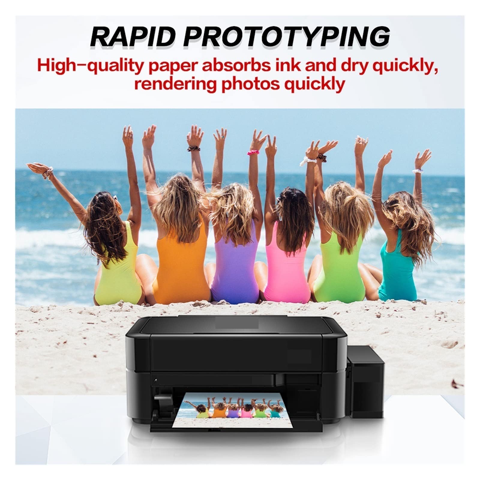 A4 20/40 Blatt selbstklebendes Fotopapier matt selbstklebend for alle Tintenstrahldrucker matt Druckerpapier Inkjet Sticker Fotopapier Lucky (Color : 40 Sheets)