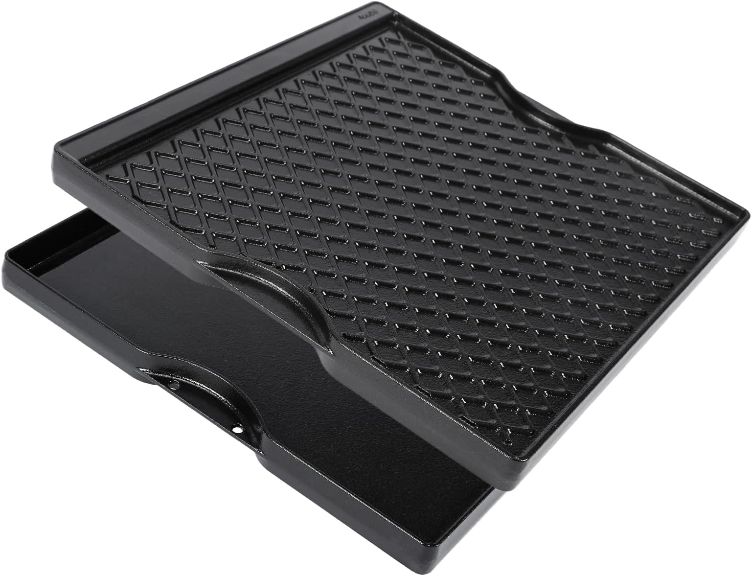 Ceramic Nonstick Reversible Grill Griddle for Weber Genesis 300 & 400 Series (2025+ Models), 16.14” × 16.14” Dual-Sided Cooking Plate | Flat Griddle & Grill Side, Thick Nonstick BBQ Griddle Pan