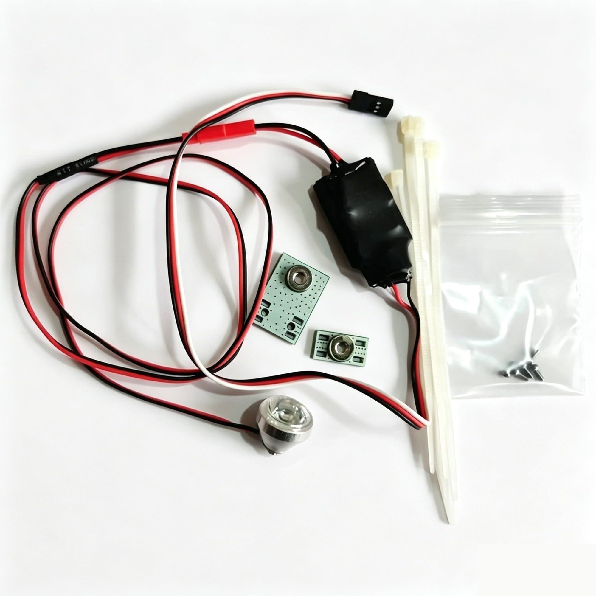 Juego Luz Aterrizaje LED 3W 5V‑8.4V PWM Avión RC | perlas led 3W,alimentación receptor,control canal pwm(3W 5V5A white light)