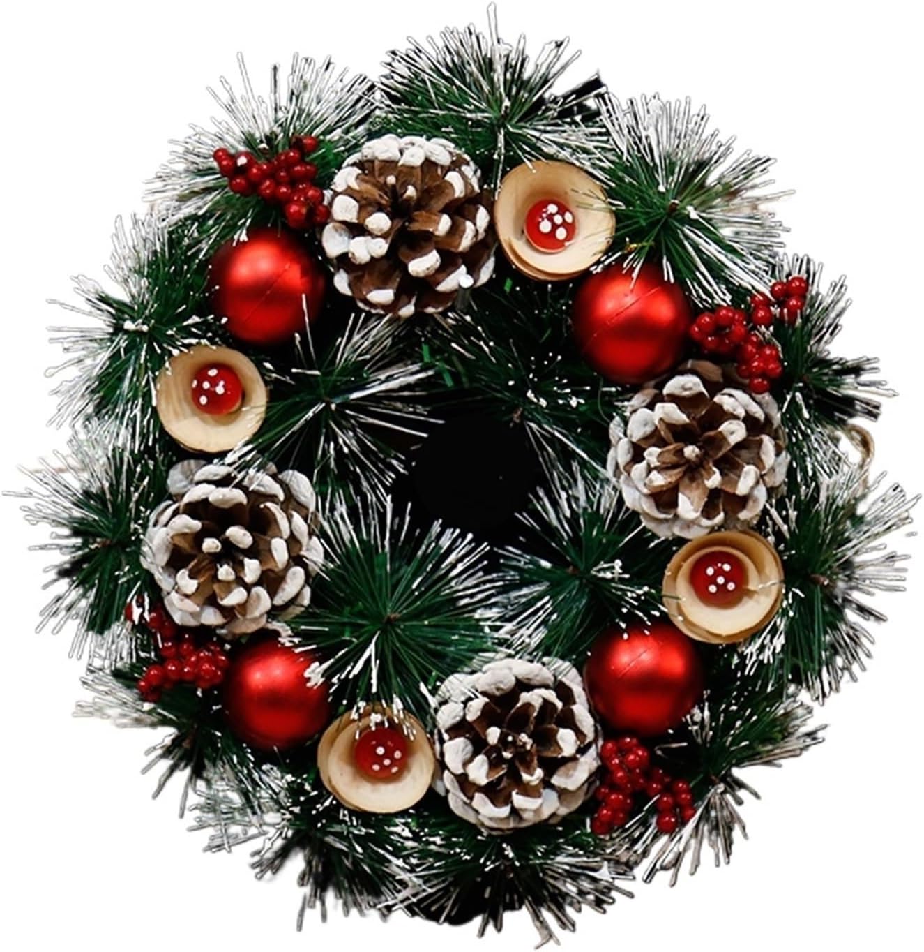 Flower Wreath Door Hanging Flower Decoration Display Window Decoration Hotel and Shopping mall(White-Dinosaur Doodle4)