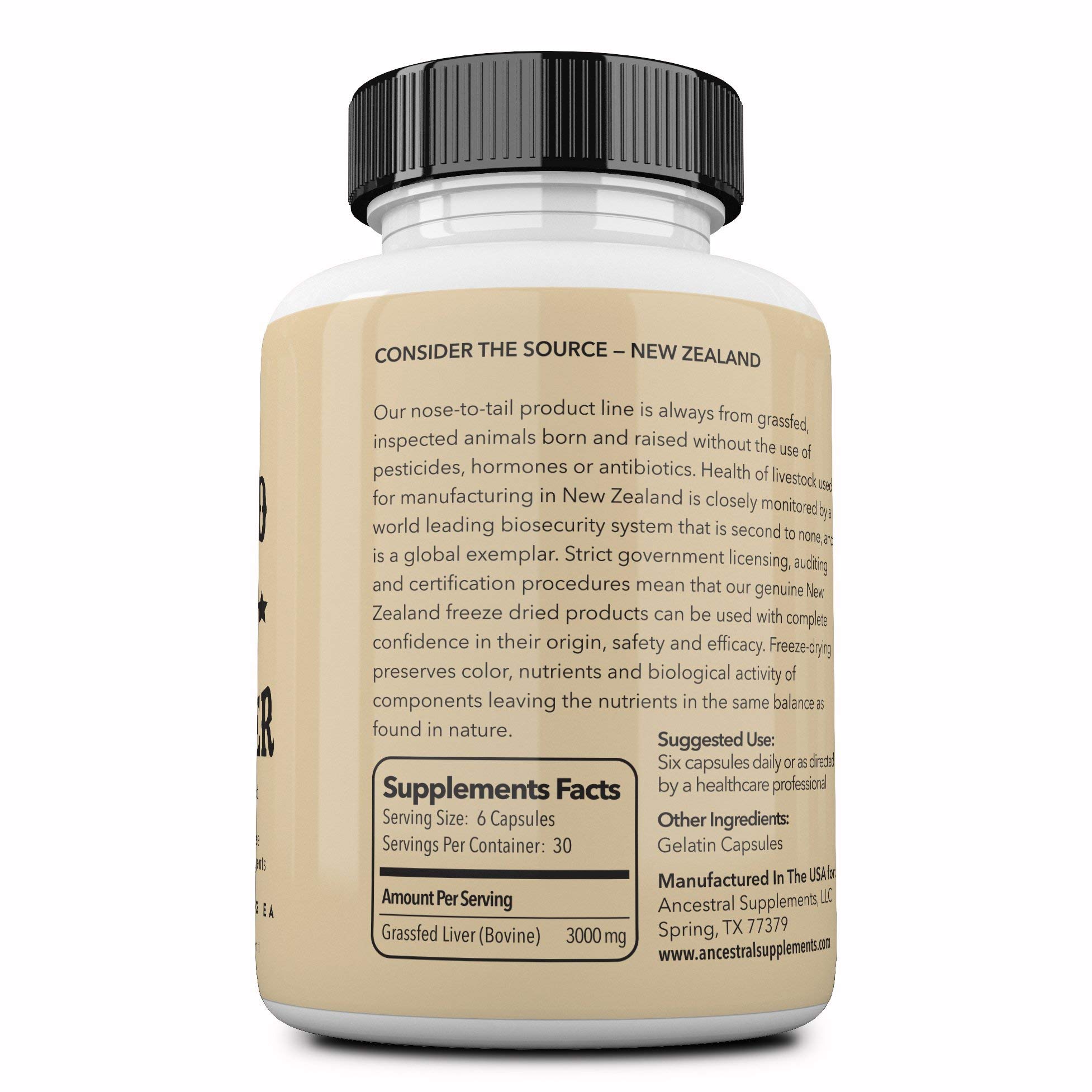 Ancestral Supplements Grass Fed Beef Liver (Desiccated) — Natural Iron