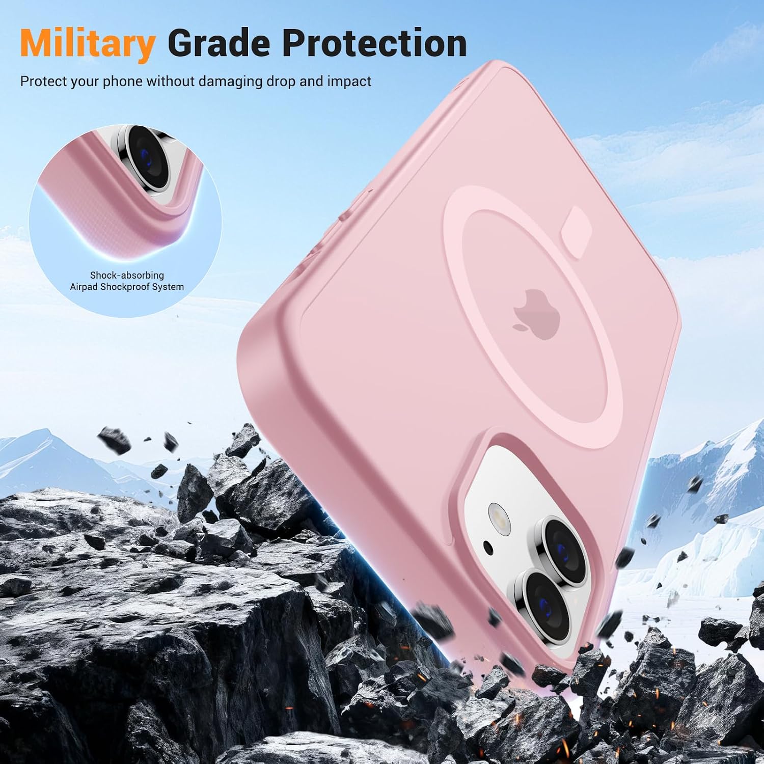  for iPhone 12 Case/iPhone 12 Pro Case Light Pink thumbnail