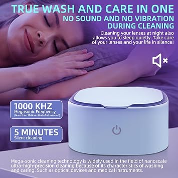 Contact Lens Mega Sonic Cleaner Silent Color Pupil Cleaning Machine
